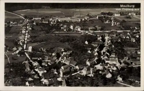 Ak Maulburg im Wiesental Südschwarzwald, Fliegeraufnahme