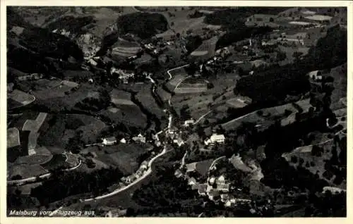 Ak Malsburg Marzell im Schwarzwald, Fliegeraufnahme