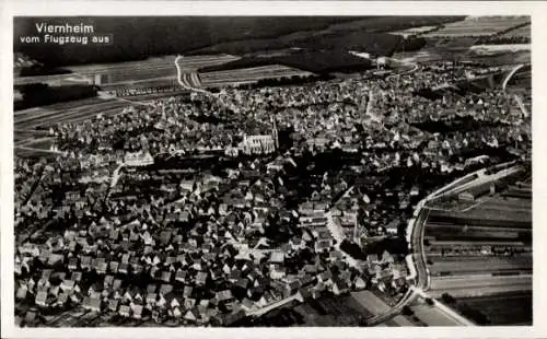 Ak Viernheim in Hessen, Fliegeraufnahme