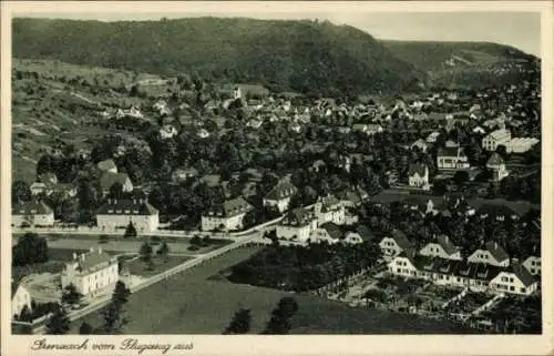 Ak Grenzach Wyhlen am Rhein, Fliegeraufnahme