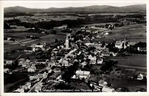 Ak Teisendorf in Oberbayern, Gesamtansicht, Fliegeraufnahme