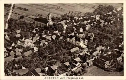 Ak Urloffen Appenweier in Baden Schwarzwald, Fliegeraufnahme