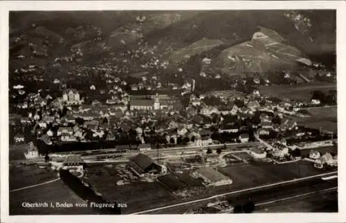 Ak Oberkirch im Renchtal Baden, Fliegeraufnahme