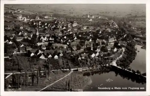 Ak Neuenburg am Rhein Baden, Fliegeraufnahme