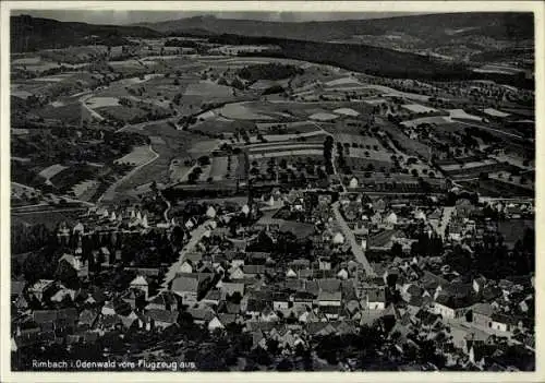 Ak Rimbach im Odenwald, Fliegeraufnahme