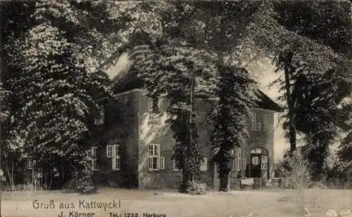 Ak Hamburg Wilhelmsburg Kattwyk, Gasthof J. Körner