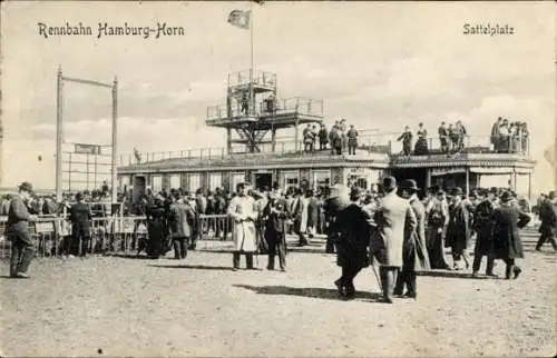 Ak Hamburg Horn, Rennbahn, Sattelplatz