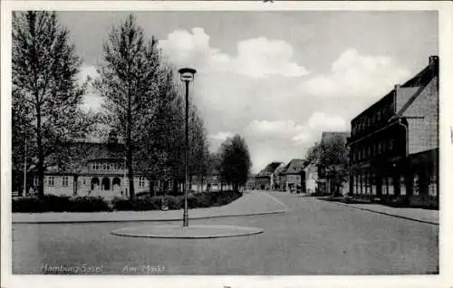 Ak Hamburg Wandsbek Sasel, Am Markt