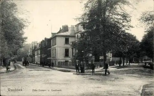 Ak Hamburg Wandsbek, Ecke Kurvenstraße und Goethestraße