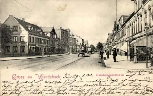 Ak Hamburg Wandsbek, Hamburger Straße