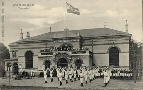 Ak Hamburg Wandsbek, Turnhalle, Wandsbeker Turnerbund von 1861