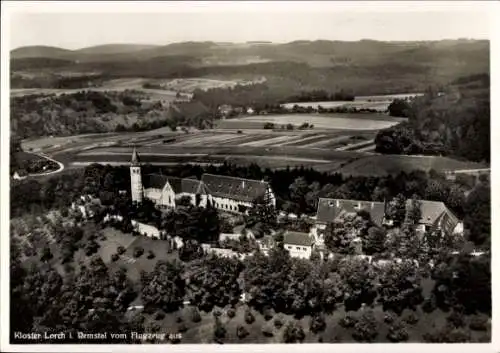 Ak Lorch im Remstal Württemberg, Kloster Lorch, Fliegeraufnahme