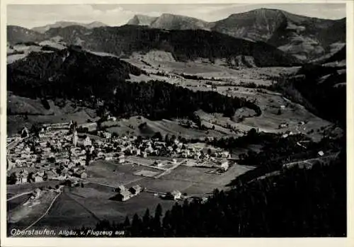 Ak Oberstaufen im Allgäu, Fliegeraufnahme