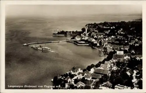 Ak Langenargen am Bodensee, Fliegeraufnahme