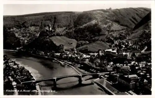 Ak Cochem an der Mosel, Fliegeraufnahme