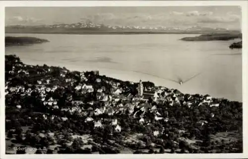 Ak Überlingen am Bodensee, Fliegeraufnahme