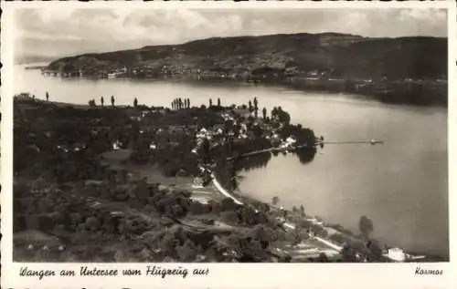 Ak Wangen am Untersee Öhningen in Baden, Fliegeraufnahme