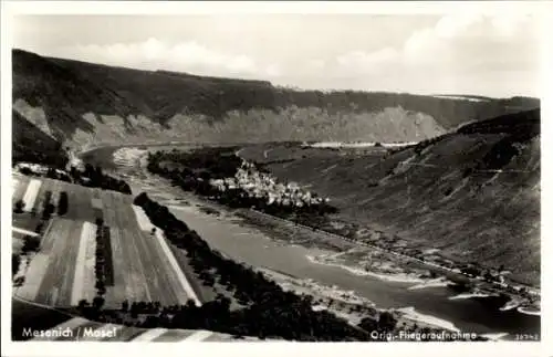 Ak Mesenich an der Mosel, Fliegeraufnahme