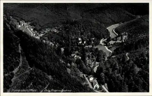 Ak Diemerstein Frankenstein in der Pfalz, Fliegeraufnahme, Gasthaus Karl Schmitt