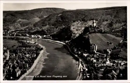 Ak Cochem an der Mosel, Fliegeraufnahme