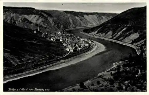 Ak Klotten an der Mosel, Fliegeraufnahme