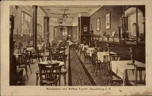 Ak Naumburg an der Saale, Konditorei und Kaffee Furcht