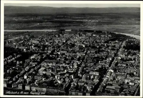 Ak Offenbach am Main Hessen, Fliegeraufnahme