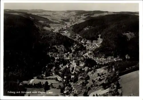 Ak Triberg im Schwarzwald, Fliegeraufnahme