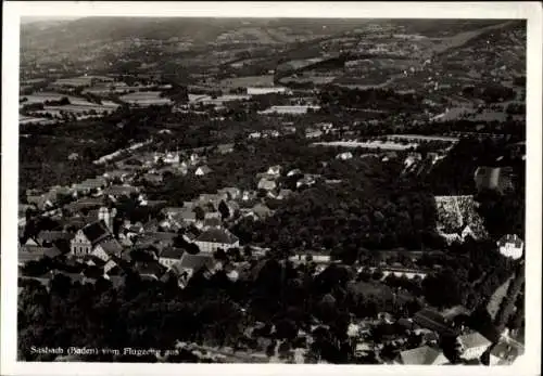 Ak Sasbach am Kaiserstuhl, Fliegeraufnahme