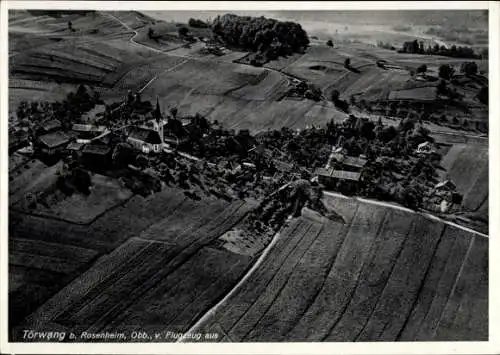 Ak Törwang Samerberg in Oberbayern, Fliegeraufnahme