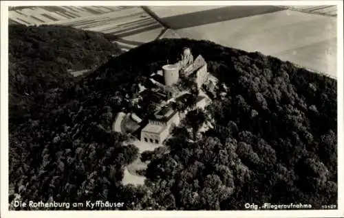 Ak Steinthaleben Kyffhäuserland in Thüringen, Rothenburg, Fliegeraufnahme