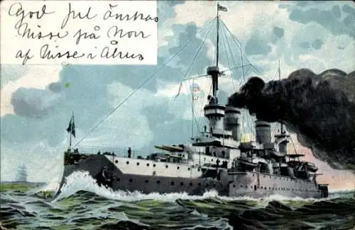 Ak Deutsches Kriegsschiff, SMS Kaiser Wilhelm II., Linienschiff, Kaiserliche Marine