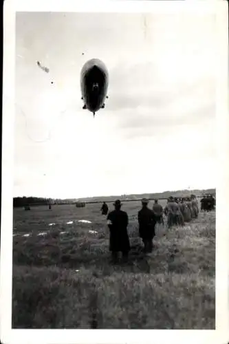 Foto Helsinki Helsingfors Finnland, Zeppelin Viikki, Luftschiff, Jahr 1930