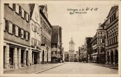 Ak Dillingen an der Donau, Königstraße