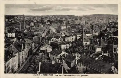 Ak Lüdenscheid im Märkischen Kreis, Gesamtansicht von der Christuskirche aus gesehen