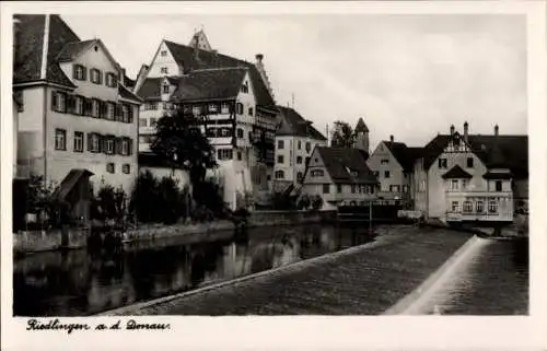 Ak Riedlingen an der Donau Württemberg, Teilansicht, Ufer