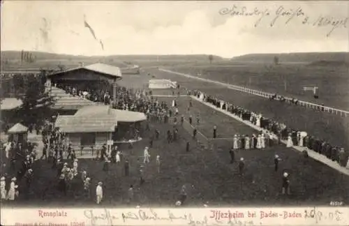 Ak Iffezheim am Rhein, Rennplatz