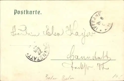 Ak Iffezheim am Rhein, Rennplatz