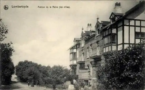 Ak Lombardsijde Lombartzyde Westflandern, Avenue de la Reine