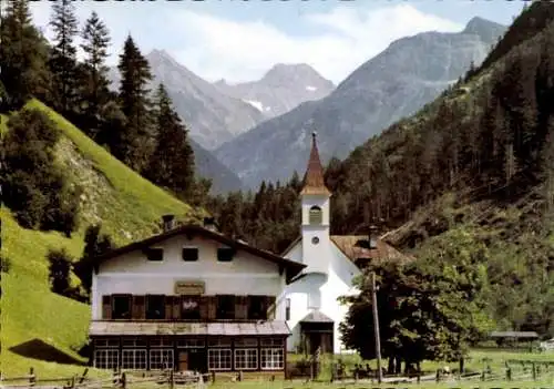 Ak Zillertal Tirol, Gasthaus Häusling, Magner im Zillergrund