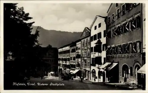 Ak Kufstein in Tirol, Unterer Stadtplatz