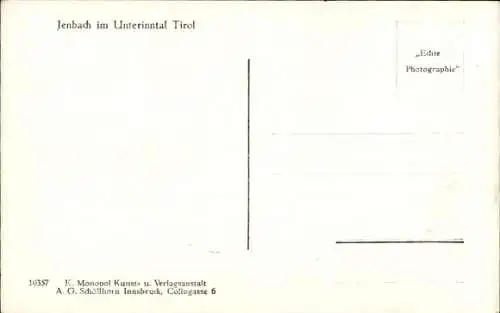 Ak Jenbach in Tirol, Gesamtansicht, Unterinntal