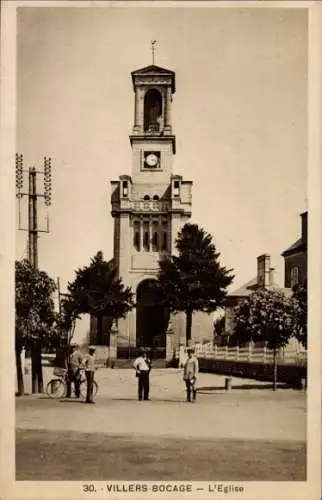 Ak Villers Bocage Calvados, Kirche