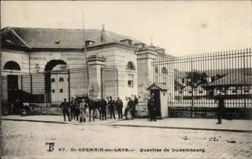 Ak St. Germain en Laye Yvelines, Quartier de Luxembourg, Eingangstor