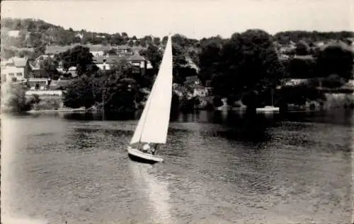 Ak Triel sur Seine Yvelines, Segelboot