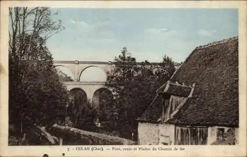 Ak Culan Cher, Pont, Eisenbahnviadukt