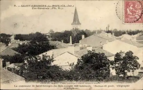 Ak Saint Georges du Bois Charente-Maritime, Panorama