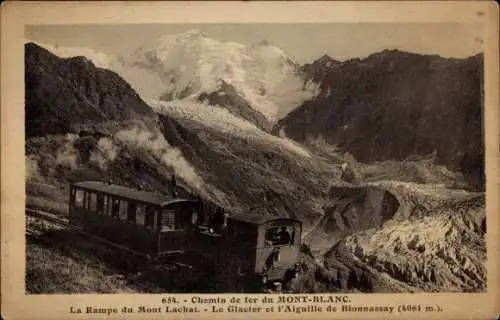 Ak Combloux Haute Savoie, Rampe du Mont Lachat, Glacier et l'Aiguille de Blonnassay