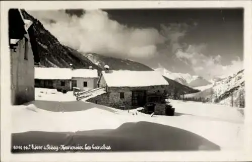 Ak Les Lanches Peisey Nancroix Savoie, Teilansicht