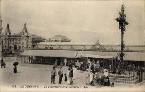 Ak Le Tréport Seine Maritime, Poissennerie, Calvaire